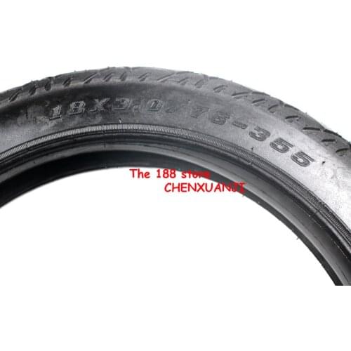 Good Quality 18 x 3.0 inner and outer tire with a bent Valve fits many gas electric scooters and e-Bike New