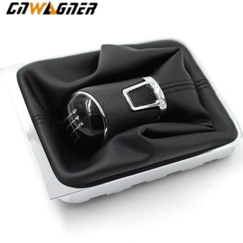 For VW Passat B6 Car Gear Shift Knob Stick Gaiter Boot Frame Kit Leather boot For Volkswagen VW Passat B6 2005 2006-2012