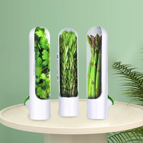 Premium Herb Keeper And Herb Storage Container,Keeps Greens And Vegetable Fresh For Longer For Kitchen Storage Utensil Supplies