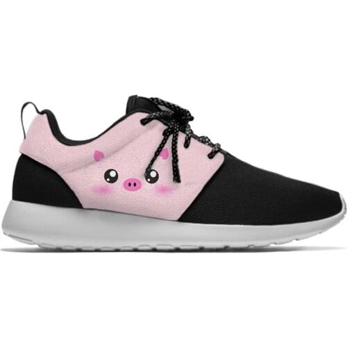 Pig Pink Cartoon Kawaii Cute Funny Kids Sport Running Shoes Casual Breathable Lightweight 3D Print Sneakers Boys Children Girl