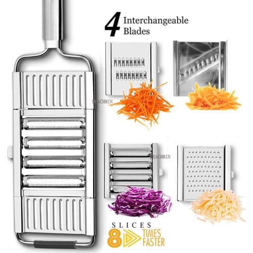 Stainless Steel Kitchen Mandoline Slicer Multi Blade Adjutsable Peeler For Fruits Vegetables Kitchen Accessories Dropshipping