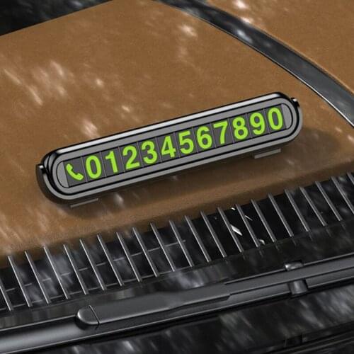 Temporary Car Parking Card with Freshener Telephone Number Card Phone Number Card Hidden Number Plate Sticker for Car Styling