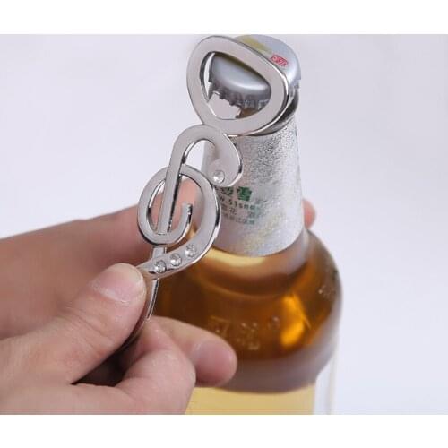 Music-note Bottle Opener Wedding Gifts for Friends Stainless Steel Beer Opener Portable Tools Kitchen Supplies Drinks Opener