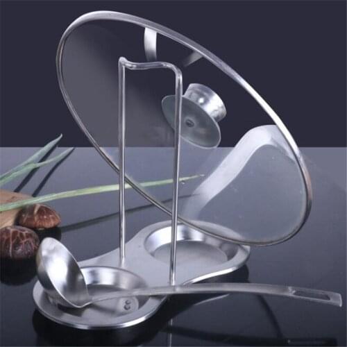 Stainless Steel Spoon Rest Spatula Soup Ladle Spoon Rests Pot Lid Holder Stand Tray Lid Rest Rack Kitchen Utensil Rest