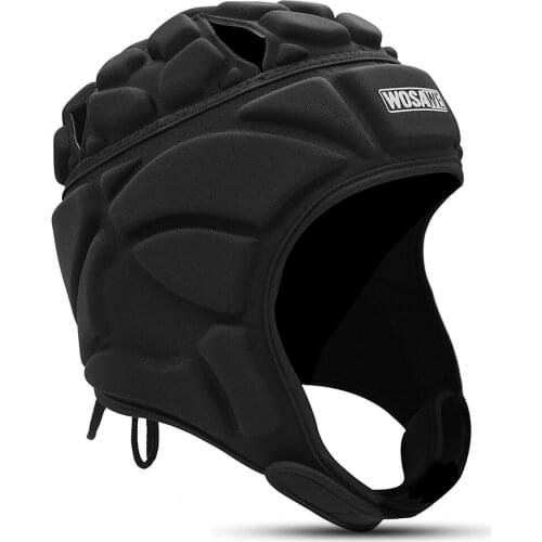 Adjustable Goalkeeper Helmet Sports Football Soccer Rugby Goalie Helmet Head Guard Hat Head Protector Guard Head Protector