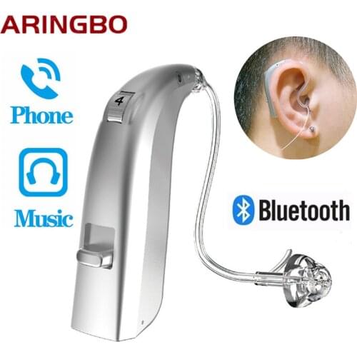 2021 Best 4 Channel Rechargeable Hearing Aid Bluetooth Mini OE Ear Sound Amplifier Enhancer Wireless Ear Care Bluetooth 5.0