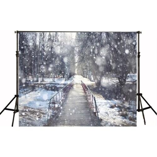 VinylBDS White And Black Winter Photo Background 10ft Snowflake Street Backdrops Fotografia Forzen Wedding Photography Backdrops