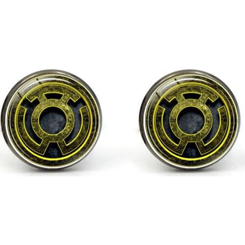 XK-5HXK0339 French Suits Cufflinks with Yellow Medal Pattern Retro Men Shirts Sleeve Nails Male Cuff Link for Collection