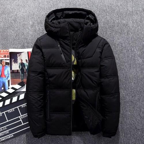 Winter Fashion Brand Men Down Jackets Coats Mens Trendy Wild Thick Warm Down Coat Hooded Casual Down Jacket Male
