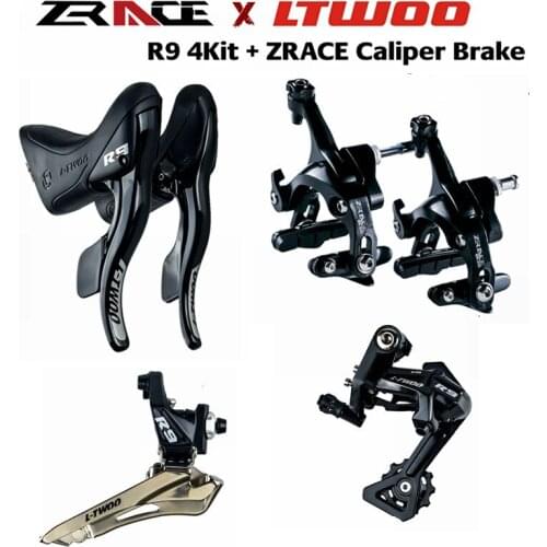 ZRACE BR-001 Sattel Bremse + Schaltwerke + Umwerfer + Shifter,LTWOO R9 22s Road 5Kit,2x11 geschwindigkeit, 5800,R7000