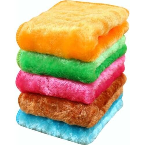 2pcs Kitchen Anti-grease Rags Efficient Bamboo Fiber Cleaning Cloths Home Dish Washing Towel Bamboo Fiber Towel Kitchen Rag