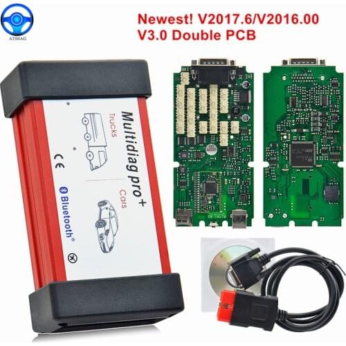 2021 Multidiag Pro+ 2016.R1 Bluetooth V3.0 Double Board NEC Relays OBD OBD2 Car Diagnostic Scanner Tool For Cars/Trucks Full Set