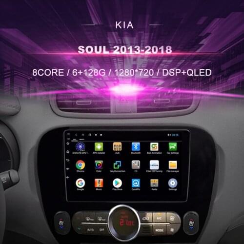 Car DVD For Kia Soul ( 2013-2018) Car Radio Multimedia Video Player Navigation GPS Android 10.0 Double Din