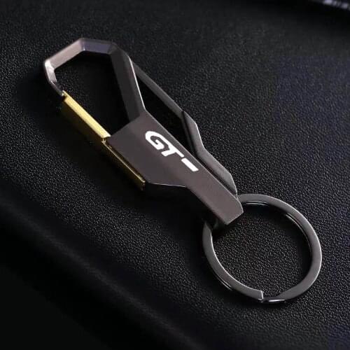 For peugeot 3008 GT line 2019 2018 Car logo key chain key ring personality creative key ring room key chain key management ring