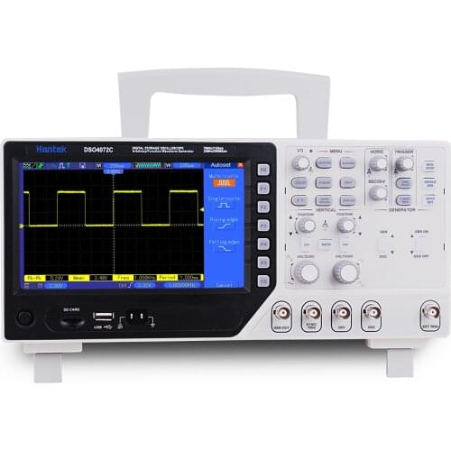 Hantek DSO4072C 2 Channel Digital Oscilloscope 1 Channel Arbitrary/Function Waveform Generator