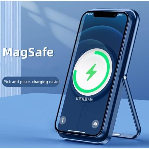 MagSafe Wireless Charger holder for iphone 12 12 Pro Portable Foldable Aluminum Alloy Stand for iphone 12 Mini 12 Pro 12Pro Max