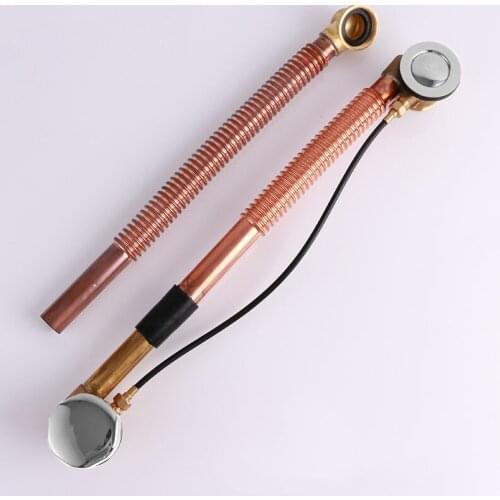 600mm length Chrome plated solid brass bathroom Bathtub drainer Bathtub accessories--Pop Up drainer