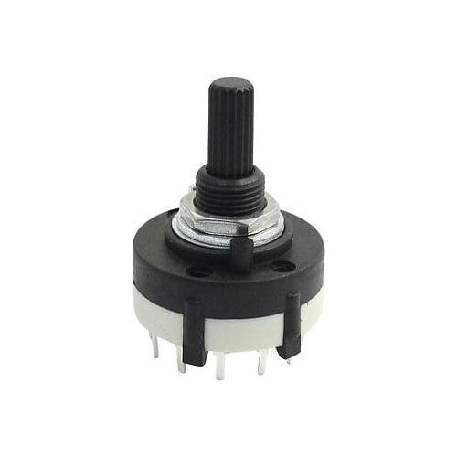 Electric Machine 2P6T 2Pole 12 Position Single Deck 14Pin Rotary Switch