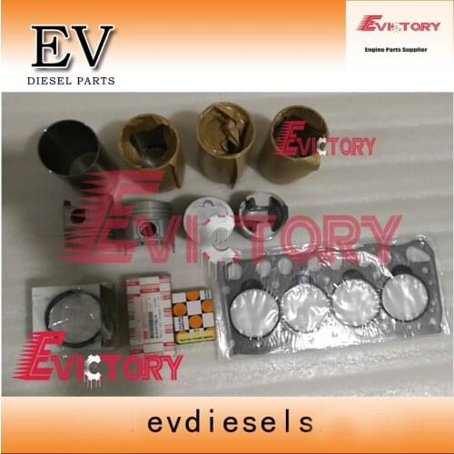 EV For Isuzu 4LC1 engine rebuild kit Piston+ring cylinder liner gasket kit bearing