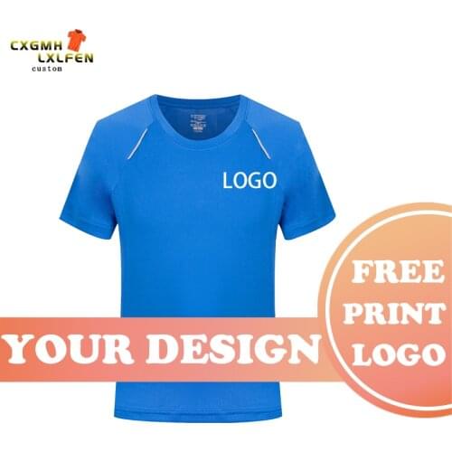 T-shirt top 8-color custom logo short-sleeved high-end silver ion quick-drying round neck printing DIY brand text