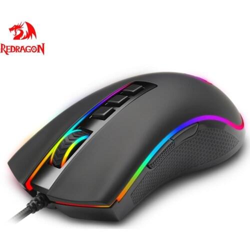 Redragon COBRA FPS M711-FPS USB Gaming Mouse Wired RGB Backlight 24000 DPI 9 Buttons Programmable Optics Mice For Computer Gamer