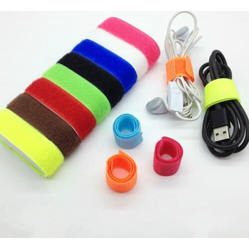 100pcs computer management cable ties /cable to receive tie-line/ set Winder with cable wiring harness/9 colors can be selected