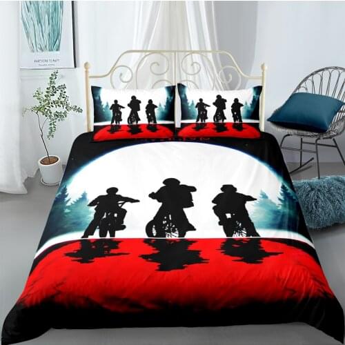 3D Anime Printed Pillowcases Bedding Set Queen King Size Dropshipping Boy gift Movie cartoon QUEEN KING SIZE