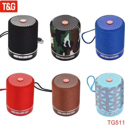 T&G TG511 Mini Portable Bluetooth Speaker Wireless Soundbar Bass Outdoor Subwoofer Box Small Handle Loudspeaker with Hand Strap