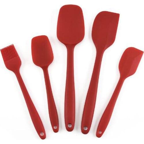 Household kitchenware 5-piece baking tool set cream cake bread silica gel spatula