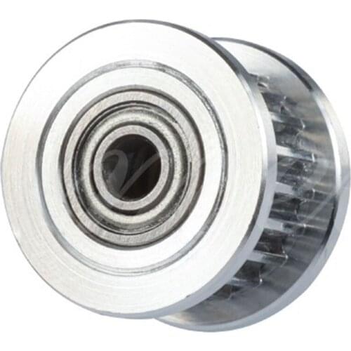 2GT 16/20 Teeth Synchronous Wheel Idler Pulley With Bearing, With/without Tooth ,Bore 3mm, For GT2 Timing Belt Width 6mm