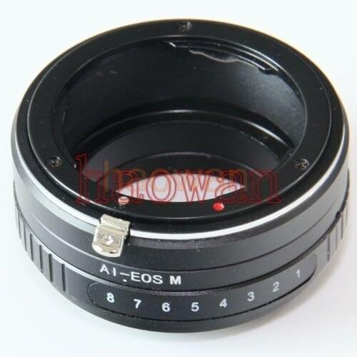 AI-EOSM tilt lens adapter ring for nikon lens to eosm EF-M EOSM/M2/M3/M5/M10 mirrorless camera