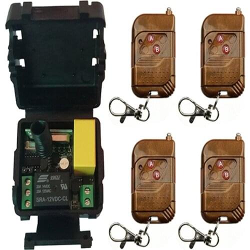 AC 220V 1CH 10A Relay Receiver Transmitter Light Lamp LED Remote Control Switch Power Wireless ON OFF Key Switch Lock Unlock
