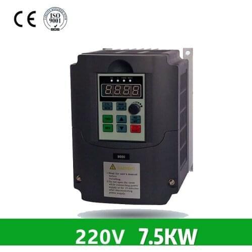 VFD Frequency Inverter Frequency Converter 220V Input and 380v 3-phase output 7.5kw Free Express shipping