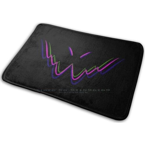 Protogen Dj Mat Rug Carpet Anti-Slip Bedroom Entrance Door Mat Retro 80s Retrowave Dj Dj Eskimo Highest Difficulty Protogen