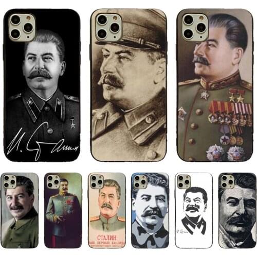 YNDFCNB Stalin Soviet Luxury Soft Phone Case For iPhone 11pro 12pro MAX 8 7 6 6S Plus X XS MAX 5 5S SE XR Fundas Capa