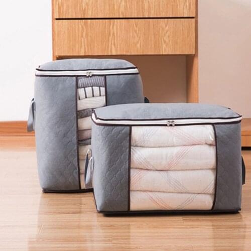 Quilt Clothes Storage Bag Moisture-Proof Clothes Cabinet Storage Bag Packing Finishing Household Foldable Storage Bag