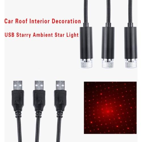 USB Starry Ambient Star Light DJ Christmas Atmosphere Car Interior Accessories for Toyota TRD Corolla Camry Reiz Yaris Prado