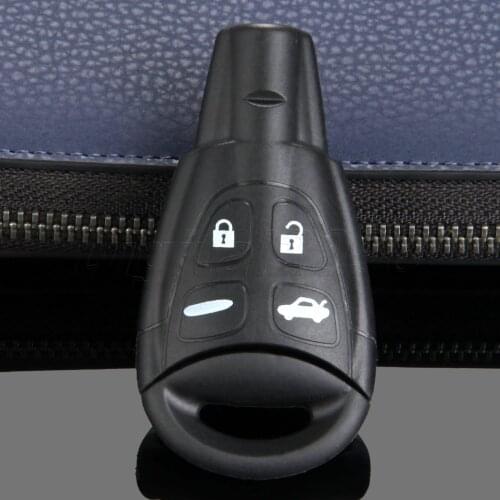 Yetaha 2017 4 Buttons Replacement Car Remote Key Shell Case Fob For 2008 2009 2010 2011 Saab 9-3 Sport Sedan Sport Combi Wagon
