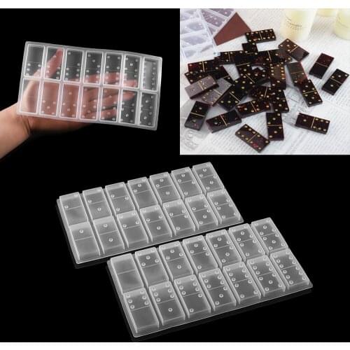 1Set Dominoes Silicone Molds Cabochons Board Charms Epoxy Resin Mold Game Accessories Handmade Craft DIY Jewelry Making Supplies