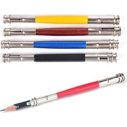 1PCS New Adjustable Dual Head Pencil Extender Holder Sketch Art Write Tool School Office Supplies