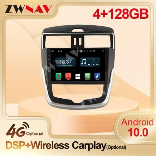 4+128G Carplay 2 Din Android Multimedia Stereo Receiver For Nissan TIIDA 2016 Manual GPS Navi Radio Audio Video Player Head Unit