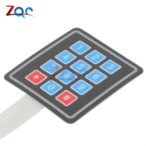 4x3 Matrix Array 12 Key Membrane Switch Keypad Keyboard 3*4 Control Panel Microprocessor Keyboard Controller for Arduino AVR