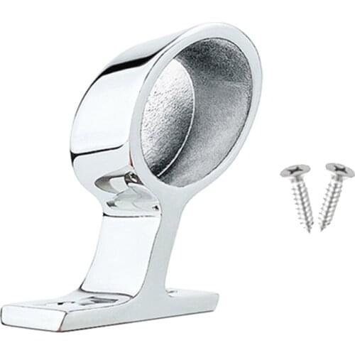 7/8" 22mm Marine Hardware Hand Rail Fitting Right End Stachion Yacht Accessories