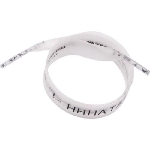 15mm Shoe Accessories Silk Screen Printing Universal PVC Laces Swimming Pant Cord Matte Transparent Ropes For Kids