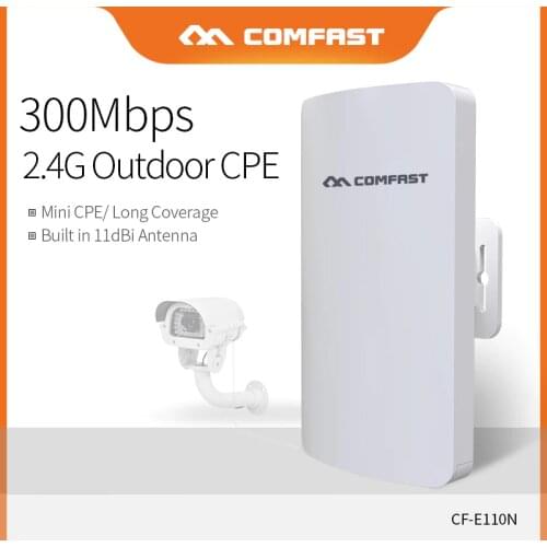 Comfast Mini Outdoor Wireless CPE 300Mbps Wireless Router Built in 11dBi Antenna Repitidor Signal Extender Amplifier CF-E110N