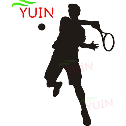 Personality Fashion Car Sticker Automobile Styling Tennis Sports Drcals PVC Decoration Accessories Sunscreen Anti-UV Decal