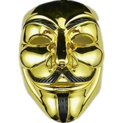 2021 V for Vendetta Mask Anonymous Guy Fawkes Fancy Adult Costume Accessory Party Cosplay Halloween Masks
