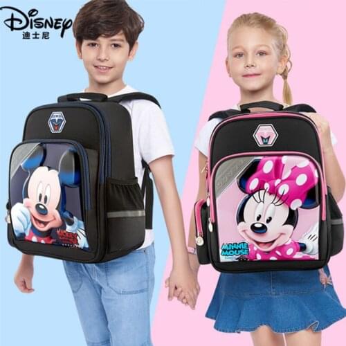 Disney Multifunctional Primary School Boys Backpack 1-3 Grade Mickey Schoolbag 6-12 Years Old Children Schoolbag