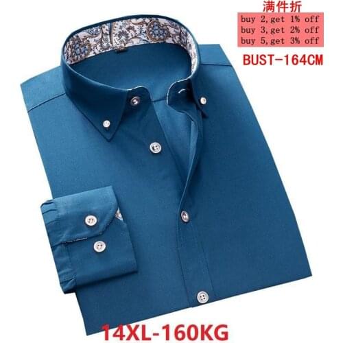 Large size mens formal business casual large size 12XL 13X 14XL long-sleeved lapel flowers single-breasted dark blue