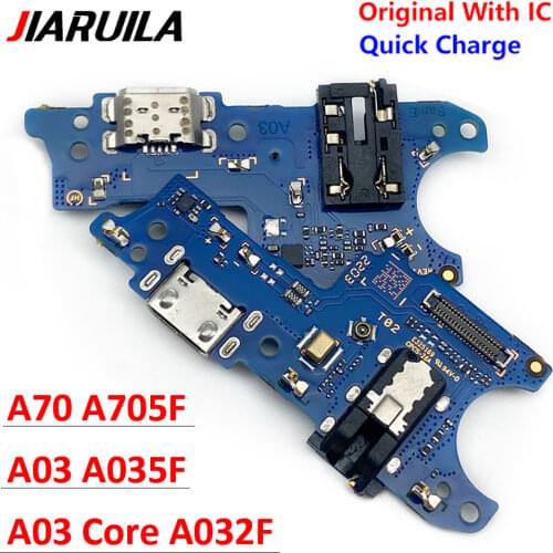 USB Charging Port Charger Board Flex Cable For Samsung Galaxy A70 A705F Dock Plug Connector With Microphone
